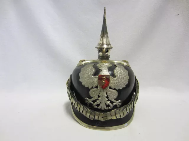 PICKELHAUBE - Stadt-Polizei / Behörde - Gemeinde "SCHLANGEN" (NRW, Kreis Lippe)