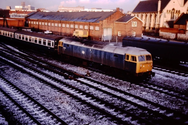 1980S BRITISH RAIL BR Diesel Electric Loco Class 47 Railway Slide 742 £ ...