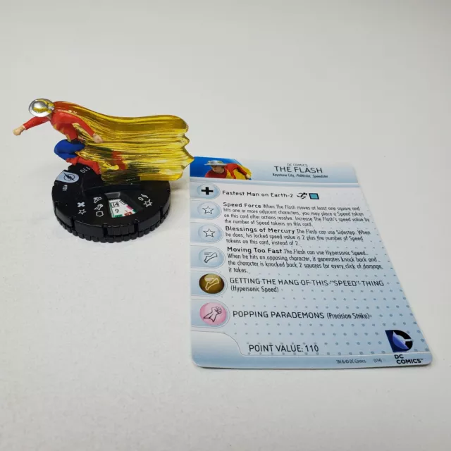 Heroclix The Flash set The Flash (Jay Garrick) #201 Gravity Feed figure card