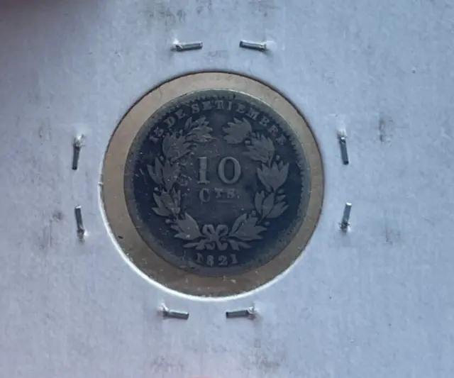 1880 Nicaragua 10 Centavos  bg