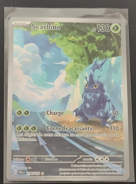 Scarhino 194/193 Pokémon Gallery Secrète Ultraboost - Coffret 10 Cartes Écarlate Et Violet 2 Évolutions à Paldea