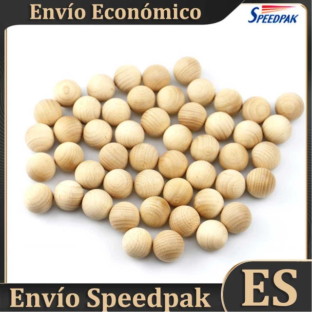 50pcs Natural Round Wood Beads for Jewelry Making Bracelet Necklace Accessories