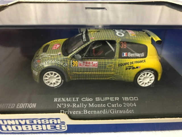 Die cast 1/43 Modellino Auto Renault Clio S 1600 Rally Aviles 2004 A. Hevia - Dak Mantova sas