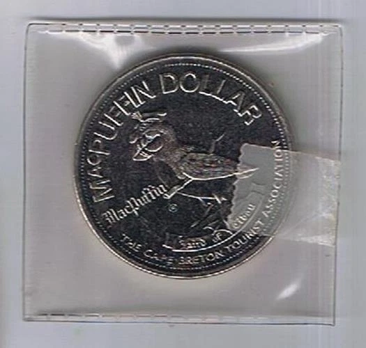 MacPuffin Dollar Coin 1982 Canso Causeway The Road to the Isle Cape Breton