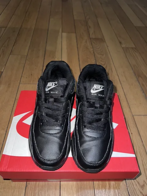 Nike Air Max 90 LTR CD6864-001 Black Sneakers Kids Size 4Y