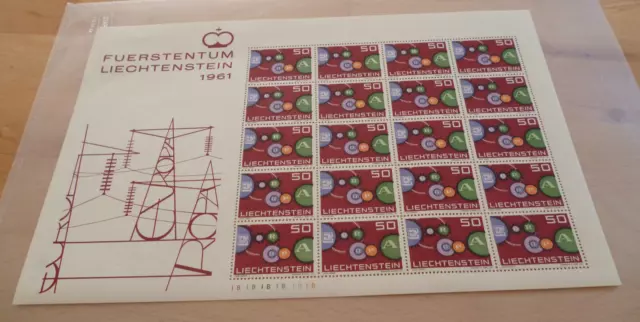 Liechtenstein, 1961, Kleinbogen Europa, Mi Nr.: 414 , postfrisch