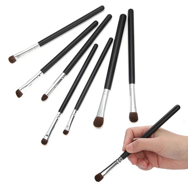 7x Set Pennello Trucco Set Fondotinta Cosmetico Polvere Fard Correttore Ombretto 2