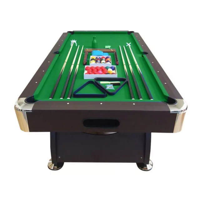 Mesa de billar 8FT VINTAGE VERDE pool carambola pool Juegos de billar Nuevo