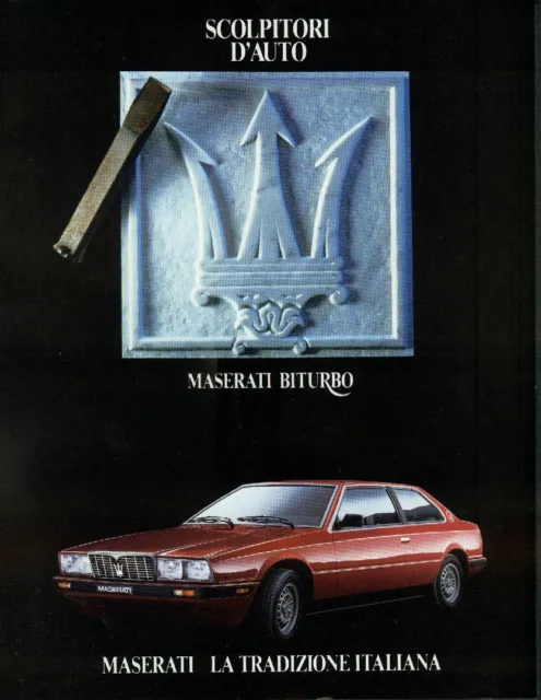 Forgiatori D'Auto Scolpitori D'Auto Maserati Biturbo ad 1984