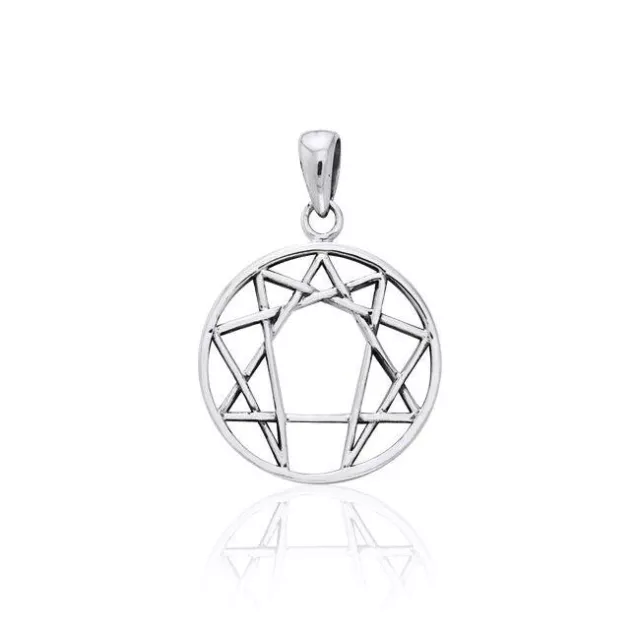 Enneagram .925 Sterling Silver Pendant by Peter Stone Jewelry Fine