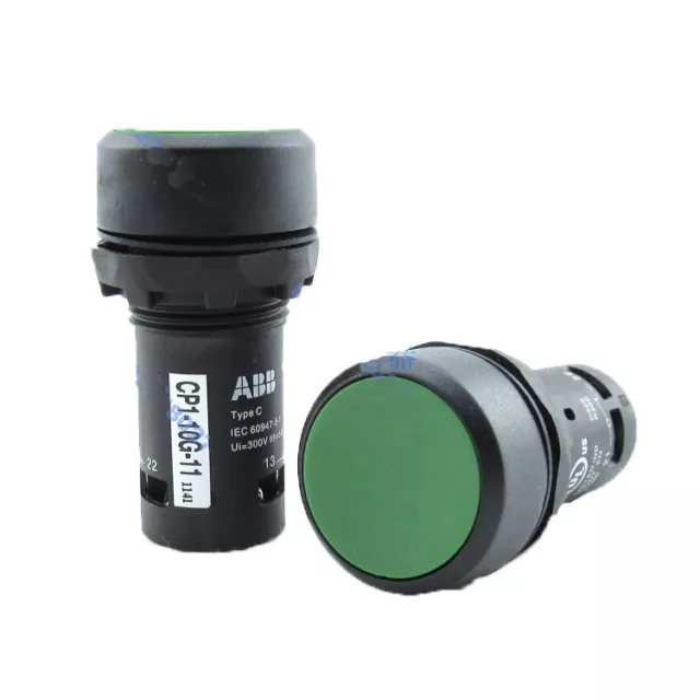 ABB CP1-10G-11 Pushbotton Switches Pushbutton Momentary Green #
