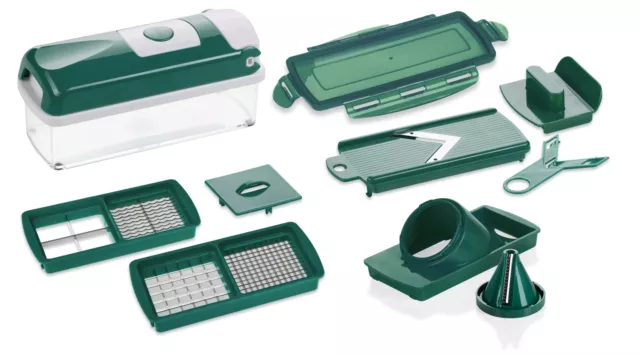 Gemüseschneider Zerkleinerer Genius Nicer Dicer SMART Julietti 9-tlg. grün 34254