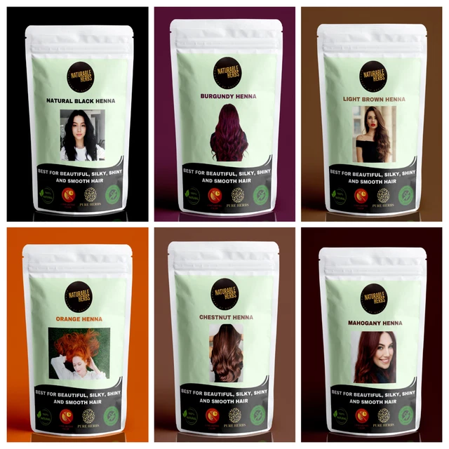 Coloration Au Henné Naturel - Achetez 3, Obtenez 1 Gratuit ! Sans Ammoniaque