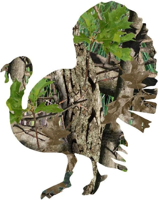 CAMO WILD TURKEY Vinyl Sticker Decal Hunting truck bow S hunting
