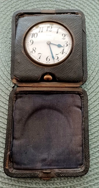 Montre De Poche Ancienne Henri Moulinou – Modèle Ferroviaire Avec Locomotive – Mécanique Manuelle – France Début 20e – Fonctionne