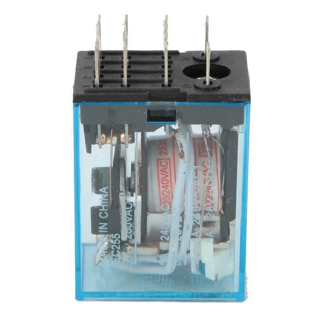 RELAIS 14-POLIG 220V 220VAC SPULE MY4N-J MY4N MY4 Starke Leitfähigkeit ...