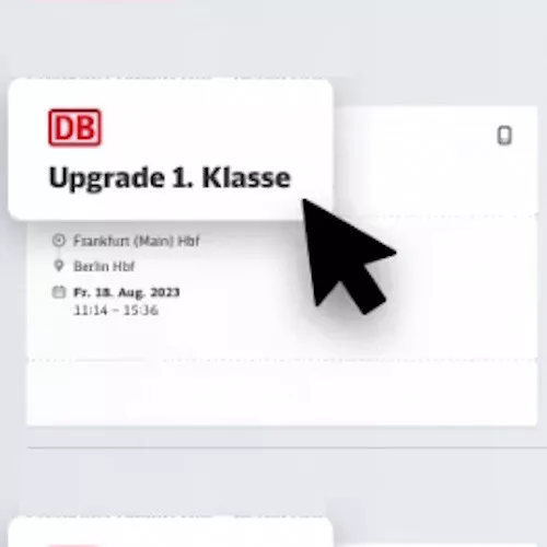 1. Klasse Upgrade Deutsche Bahn DB Ticket Gutschein Coupon Code EXPRESSVERSAND