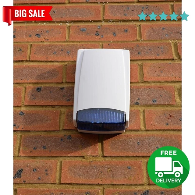 Campana allarme di sicurezza, suonatore esterno, flash strobo, doppio LED e batteria