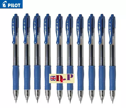 Pilot G2 07, 0.7mm BLUE INK  Retractable Rollerball Gel Ink Pen