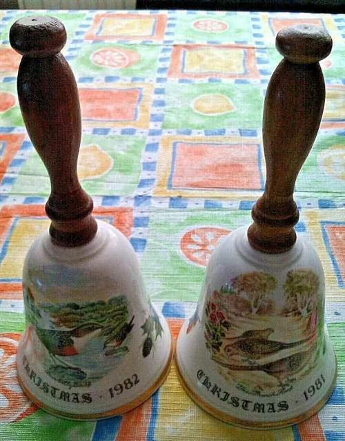 Christmas Presents Collectables Joblot of 3, Bells, Royal Doulton, Royal Grafton