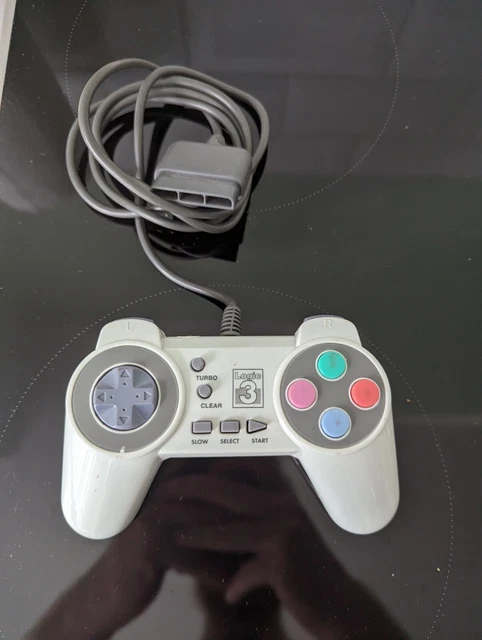 Manette Logic3 Speed Pad Bleue – Pour Sony PlayStation 1 (PS1), Avec Coussinets