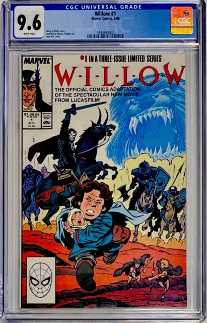 Willow 1 CGC Graded 9.6 WHITE Pages 8/88 movie adaptation Marvel Comics NEW SHOW