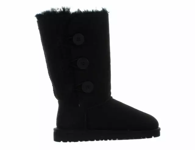 Big Kids Ugg Bailey Button Triplet Black Boot 1962K-BLK