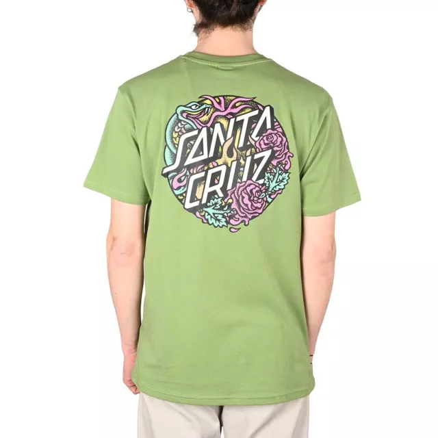 Santa Cruz Dressen Rose Crew Two S/S T-Shirt - Apple
