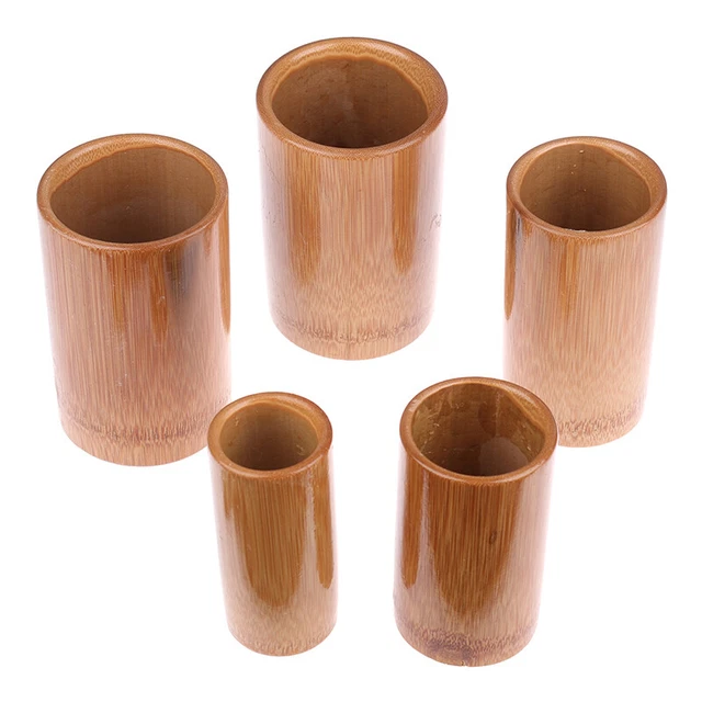 Vaso cinese coppetta fuoco corpo coppettazione bambù carbonizzato massa agopuntura Sg