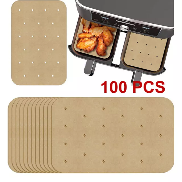 100 pcs Air Fryer Baking Paper Baking Parchment Nonstick Baking Pan Silicone Pap