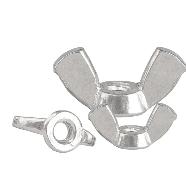 304 Stainless Steel M3 M4 M5 M6 M8 M10 M12 Wing Thumb Nuts Wing Nuts