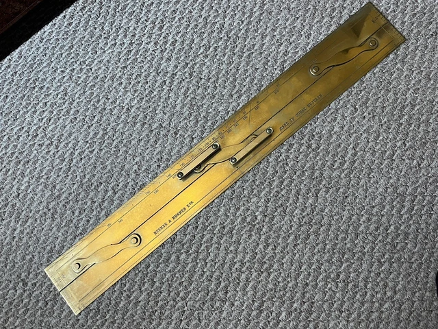 Kelvin & Hughes Ltd 24” Parallel Rule Brass Mint New Britain