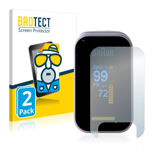 2x Antiriflesso Pellicola Protettiva Opaca per Braun Pulsoximeter YK-81CEU