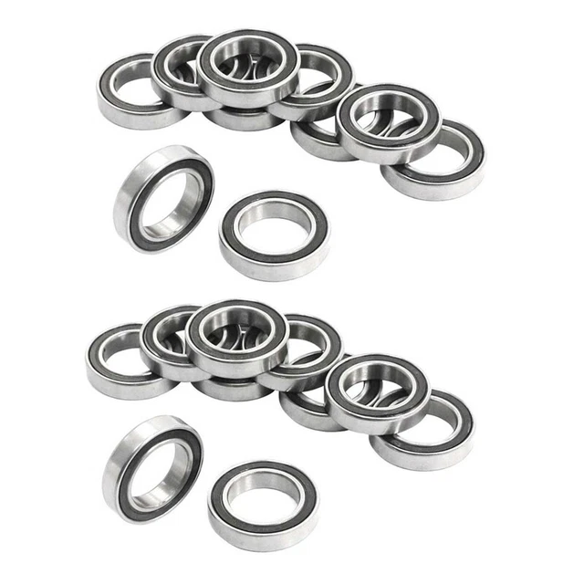 20 StüCke 6802-2RS 15X24X5Mm Metall Abgeschirmt Abgedichtete Rillenkugellag3699