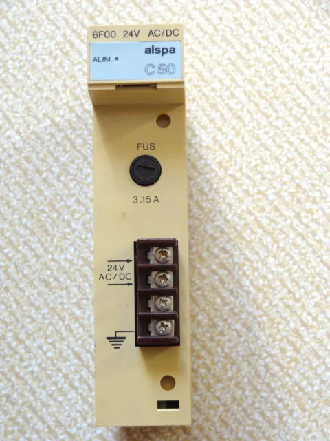 6F00 - ALSPA - 6F00  /  Module Alstom C50  Carte d'alimentation 24V    USED