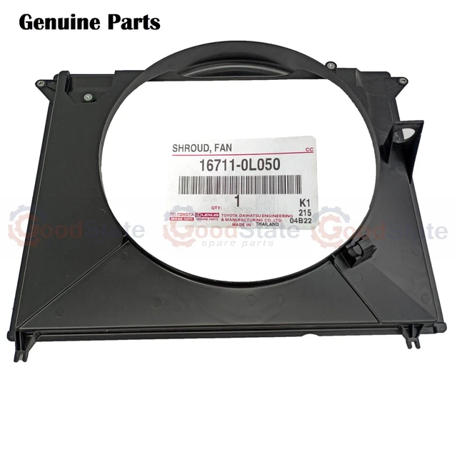 GENUINE TOYOTA INNOVA KUN40 2KD 2.5 Diesel Radiator Fan Shroud $179.89 ...