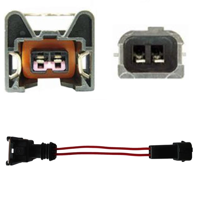 Connecteur Injecteur BOS EV1 Femelle Vers EV6 Mâle - 4 Pièces - Adaptateur Automotive