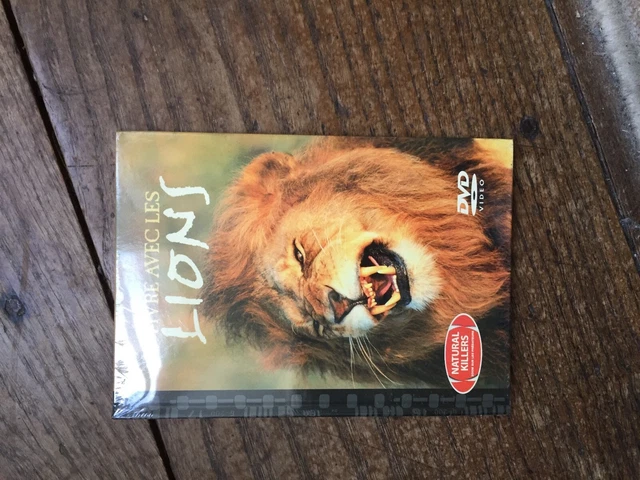 DVD DOCUMENTAIRE animaux natural killers 4 vivre avec les lions      NEUF
