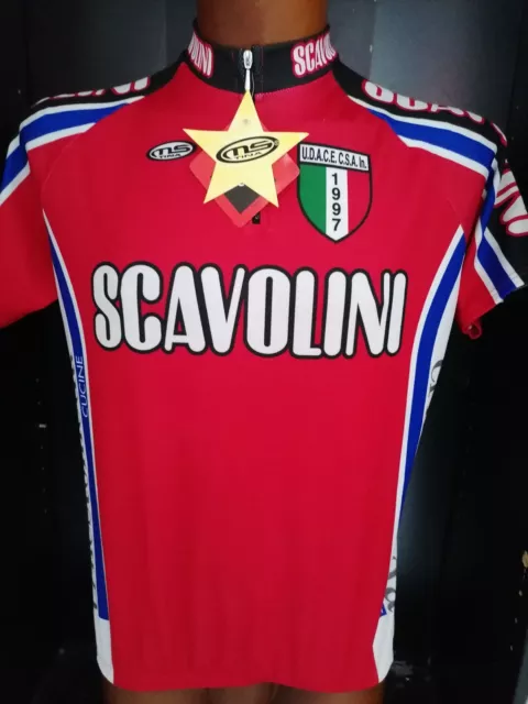 maglia nuova con etichetta ciclismo originale vintage team SCAVOLINI tg XXL