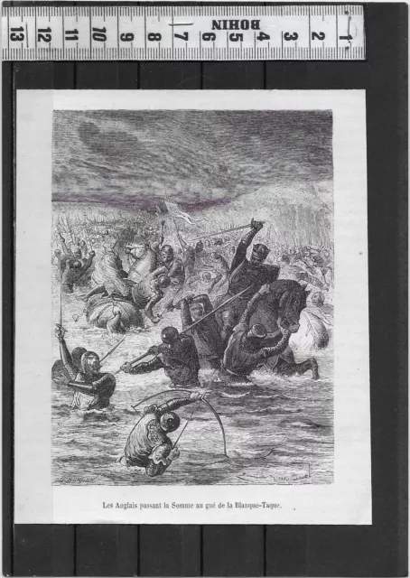 G23 / Engraving Fine 19 Eme / English Passing The Sum To The Gue Of The ..........