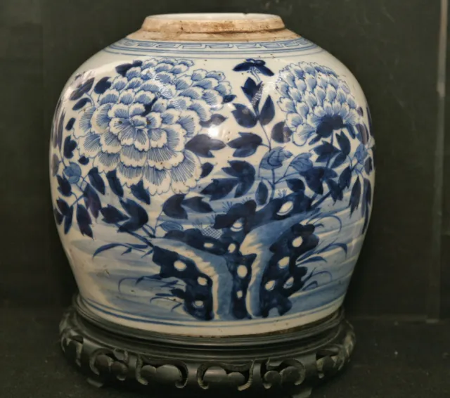 Superb Large Antique Chinese Hand Painted Porcelain Herbal Medicine Pot c1800s