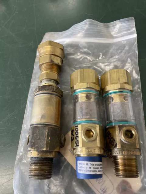 Lot General Pump 100651 Duraview Inlet Water Filter 1/2" MPT X 3/4 FGH, 1/4"