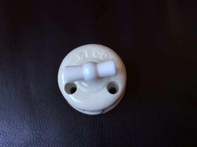 Antiguo Interruptor Porcelana Geco