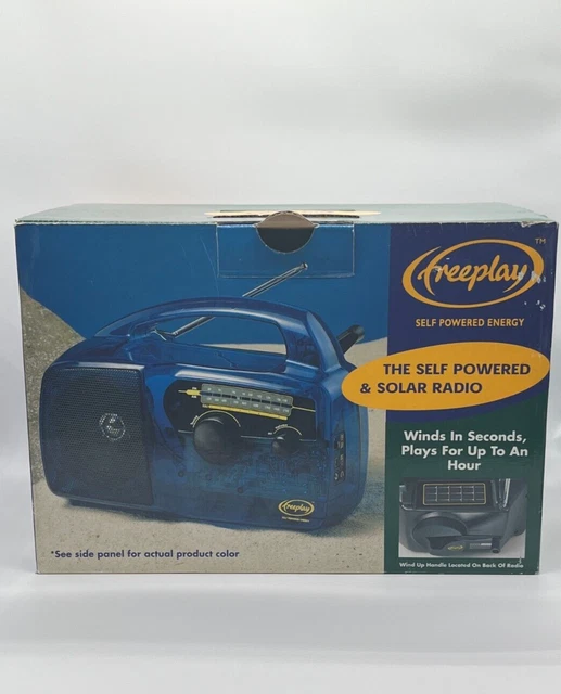 Freeplay Self Powered Emergency Windup Solar Radio NEW UNUSED Solar Clear FPR2