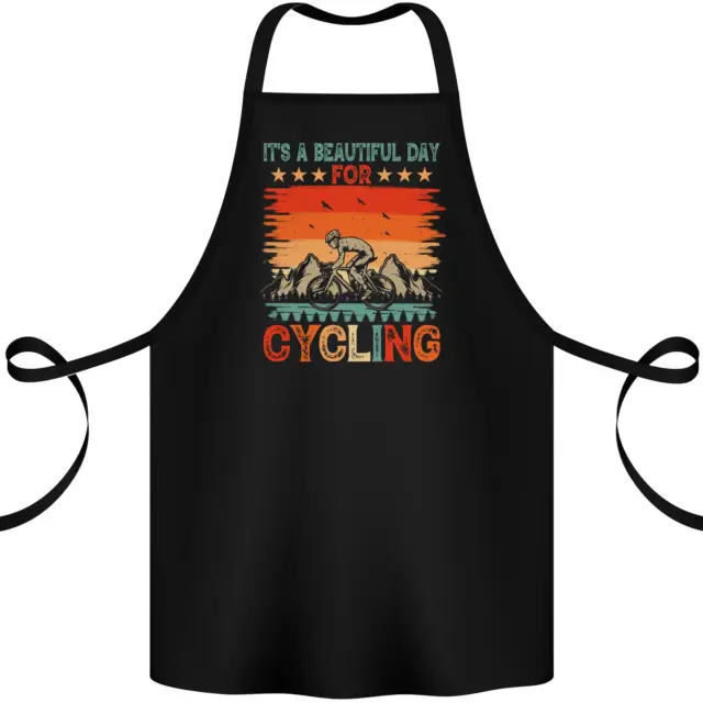 Cycling Day Funny Cyclist Bicycle MTB Bike Cotton Apron 100% Organic