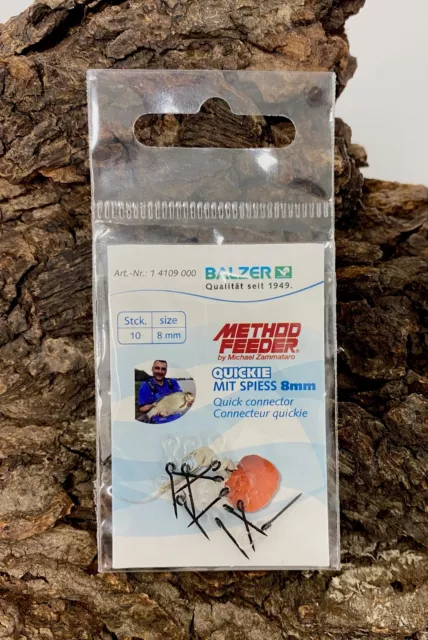 Balzer Method Feeder Quickie Spiess 8mm Stick mit Quick Connector NEW ABVERKAUF