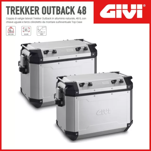 Valises Latéral Givi Trekker Outback 48 L Monokey Cam-Side - OBKN48APACK2