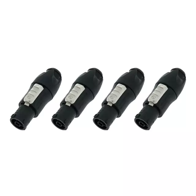 4x Neutrik NAC3FX-W PowerCON TRUE1 Cable Power Connector 16A IP65 Lighting