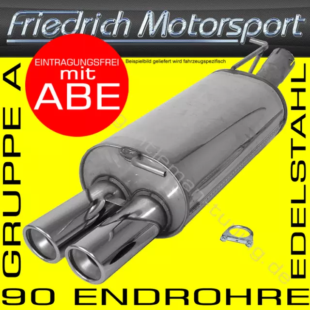 Edelstahl Sportauspuff Für Opel Omega B Limo 2.5L V6 2.6L V6 3.0L V6 3.2L V6