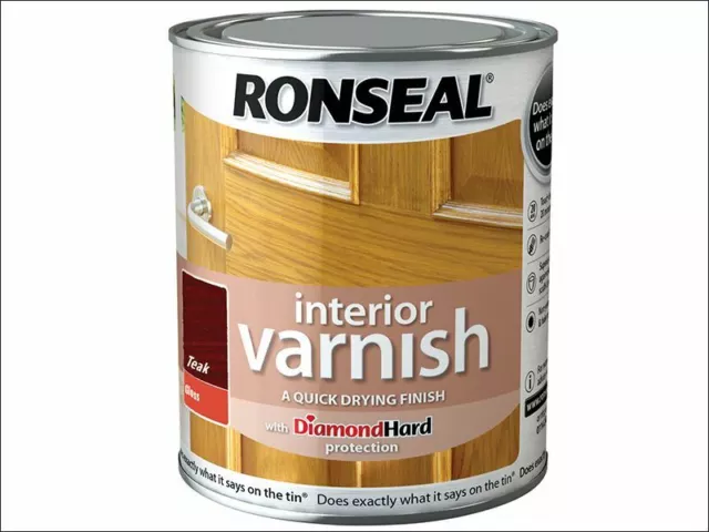 Ronseal - Vernis Intérieur Teck Brillant à Séchage Rapide 250ml